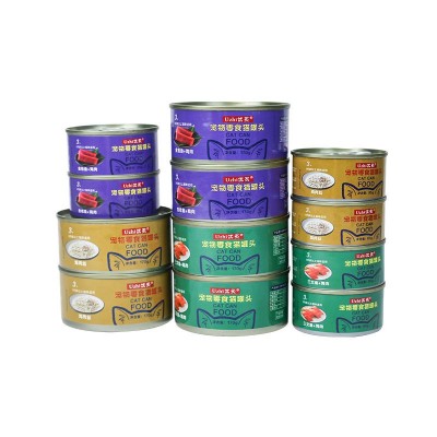 宠物零食主食猫罐头批发鸡肉奶昔羊奶三文鱼金枪鱼85g/170g加工图5