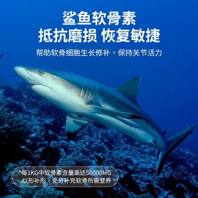 鲨鱼软骨素钙片猫咪狗狗专用关节宝健骨补钙健骨宠物关节强软骨素 1瓶图3