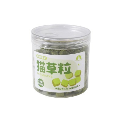 猫草粒冻干化毛球猫薄荷饼干化磨牙洁齿猫咪零食用品宠物零食批发 2罐图5