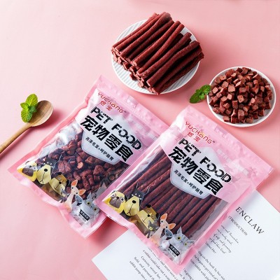 狗狗零食牛肉粒牛肉条500克牛肉棒宠物泰迪金毛训练奖励工厂批发 2包