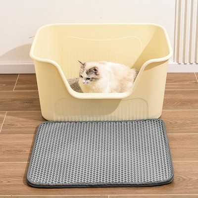 宠物用品超大号开放式防外溅猫厕所特大猫沙盆子半封闭猫砂盆批发图2