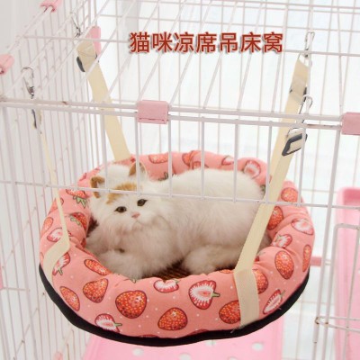 厂家批发猫吊床夏天猫咪吊篮猫笼内用秋千夏季猫窝挂式兔子窝挂床图2
