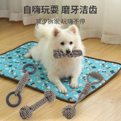宠物用品亚马逊狗狗棉绳结玩具大合集磨牙洁齿耐咬解闷绳结狗玩具图3