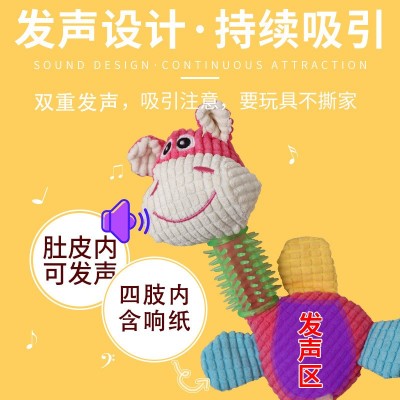 毛绒狗狗发声磨牙宠物玩具宠物用品猫狗玩具狗狗用品工厂批发跨境图2