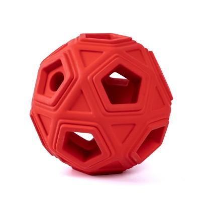 狗狗磨牙洁齿玩具天然橡胶环保绣球互动训练自嗨解闷宠物玩具定制图5