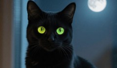 山西运城：小院收养流浪猫 黑夜猫眼如繁星点亮温暖日常
